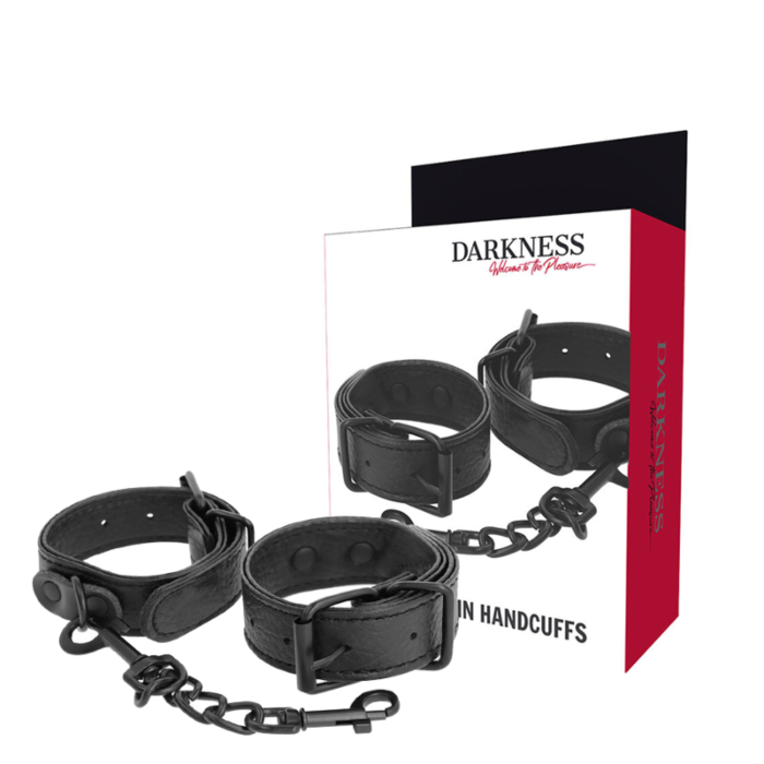 Handcuffs Darkness Wide Thin Textured Handcuffs Darkness Wide Thin Textured
