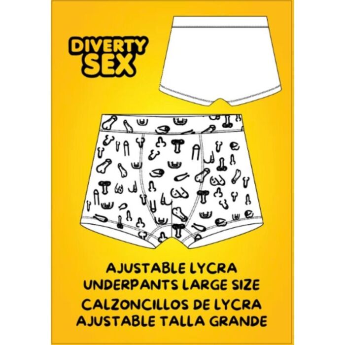 Boxers Diablo Picante Large Size with Fun Penis Design Boxers Diablo Picante Large Size with Fun Penis Design