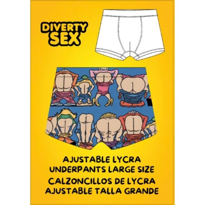 Boxers Diablo Picante Plus Size with Fun Butt Print Boxers Diablo Picante Plus Size with Fun Butt Print