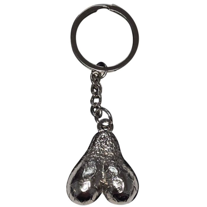 Keychain Diablo Picante Silver Eggs - Fun and Provocative Design