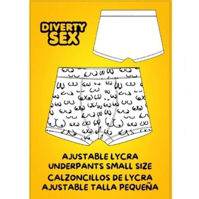 Boxers Diablo Picante Small Size Fun Boob Print Boxers Diablo Picante Small Size Fun Boob Print
