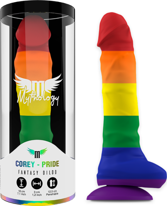 Dildo Mythology Corey Pride M - Unique Design Dildo Mythology Corey Pride M - Unique Design