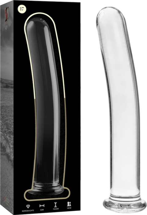 Crystal Nebula 18.5 cm Transparent Glass Dildo Crystal Nebula 18.5 cm Transparent Glass Dildo