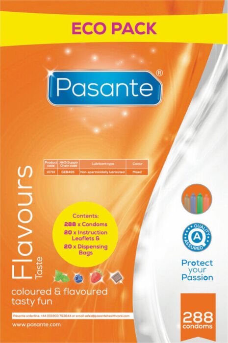 EcoFlavors: 288 Condoms Pack