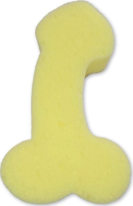 Bath Sponge Diablo Picante Fun Penis Shape Yellow