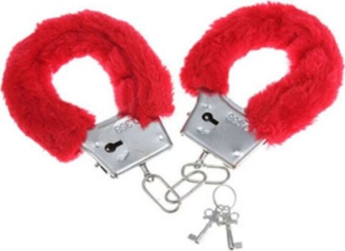 Red Plush Seduction Handcuffs Red Plush Seduction Handcuffs