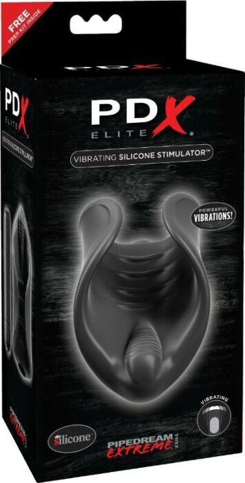 PDX ELITE Vibrating Silicone Penis Stimulator