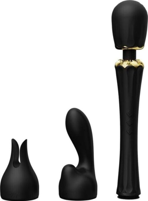 Vibrator ZALO Kyro Wand Black Powerful Pleasure