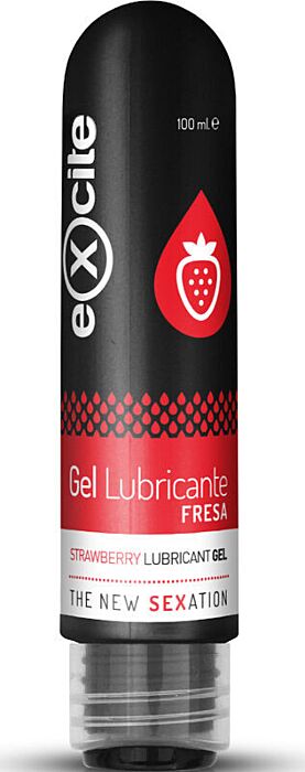Excite - Strawberry Flavored Lubricant Gel 100 ml