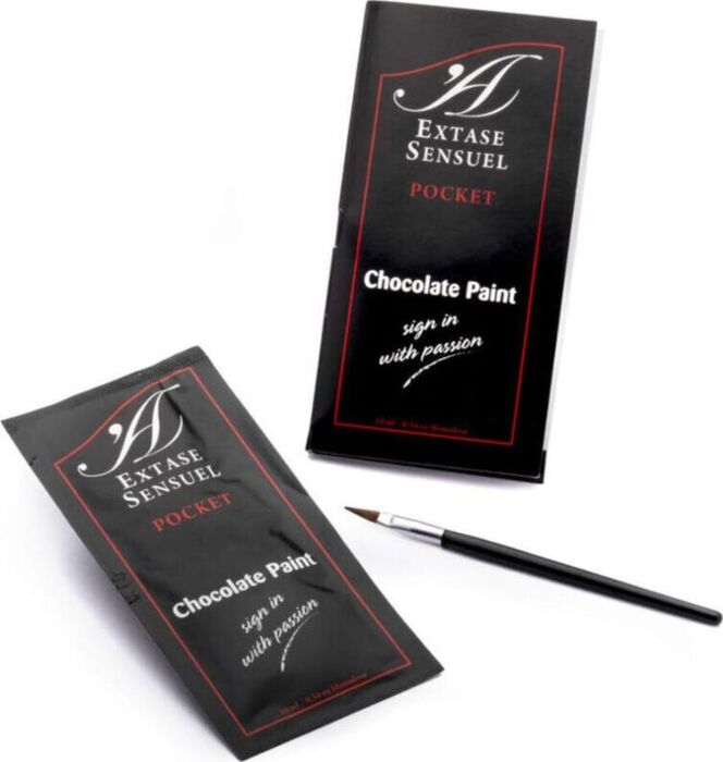 Extase sensual chocolate body paint 10ml attraction effect