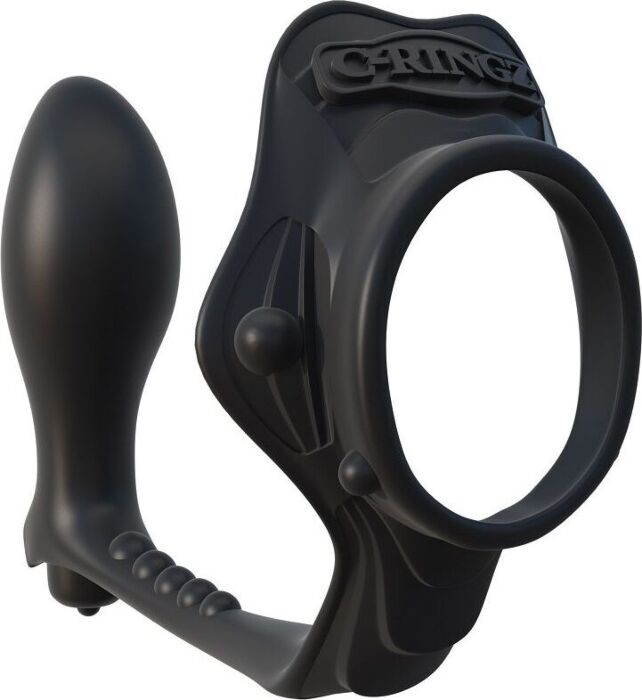 Fantasy c-ring rock hard enhancer ring with anal plug