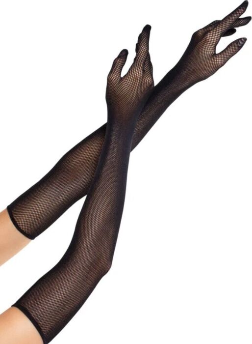 Opera Gloves Leg Avenue Long Black Mesh Elegance Opera Gloves Leg Avenue Long Black Mesh Elegance
