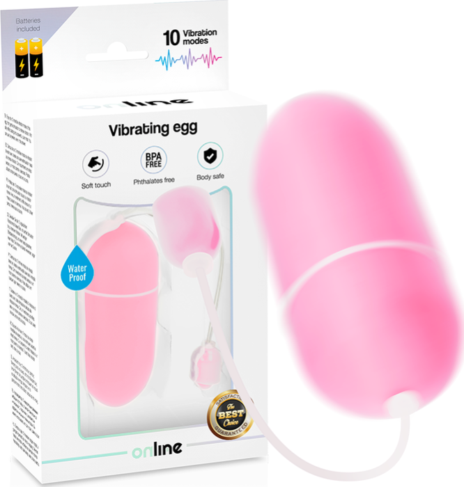 Pink Waterproof Vibrating Egg