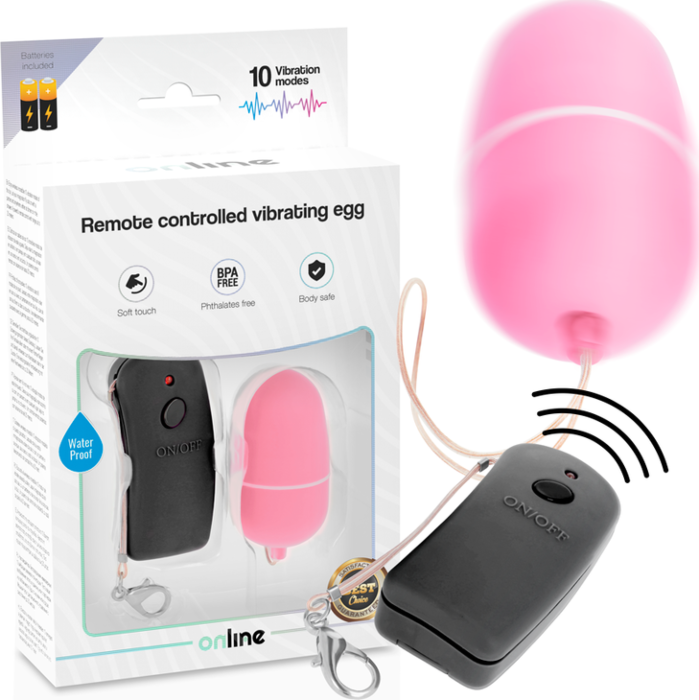 Pink Remote Control Vibrating Egg