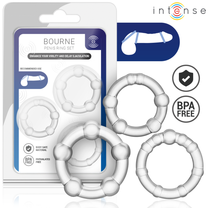 Ring INTENSE FOR HIM Set of 3 | Ergonomic Design Ring INTENSE FOR HIM Set of 3 | Ergonomic Design