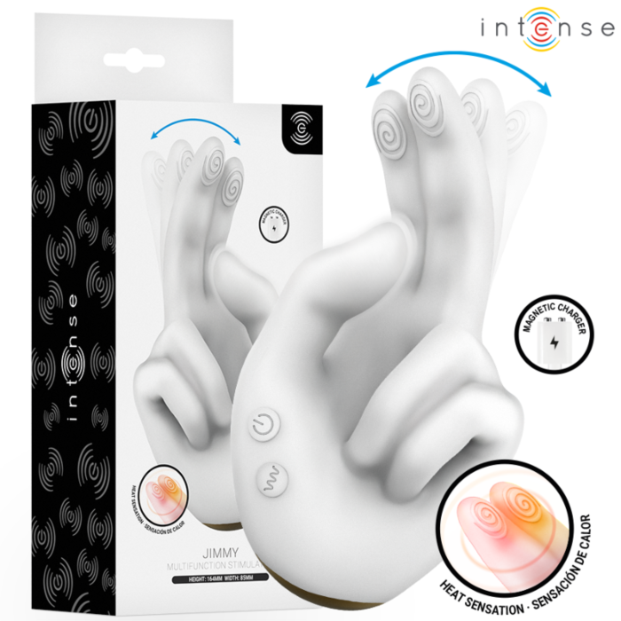 Hand-shaped Stimulator INTENSE JIMMY with Vibration and Heat Hand-shaped Stimulator INTENSE JIMMY with Vibration and Heat