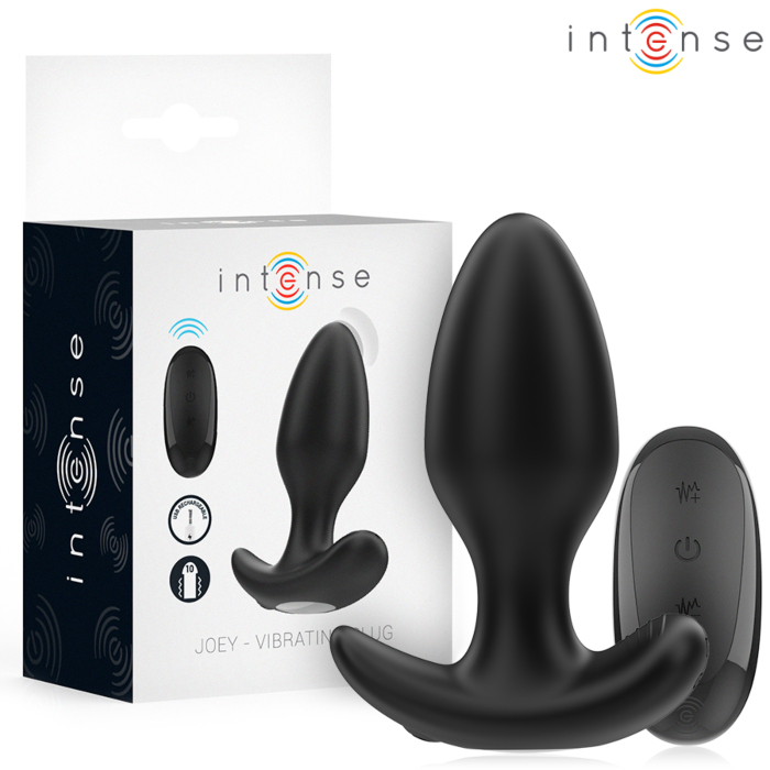 Anal Plug INTENSE JOEY with Remote Control and 10 Vibrations Anal Plug INTENSE JOEY with Remote Control and 10 Vibrations