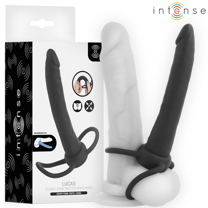 Anal Dildo INTENSE FOR HIM Lucas with Cock and Testicle Rings