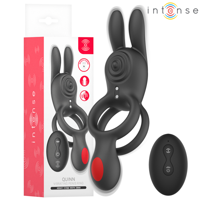 Vibrating Ring INTENSE FOR HIM Quinn with Remote Control Vibrating Ring INTENSE FOR HIM Quinn with Remote Control