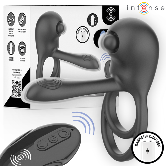 INTENSE REMOTE CONTROL SPIKE Vibrating Penis Ring INTENSE REMOTE CONTROL SPIKE Vibrating Penis Ring