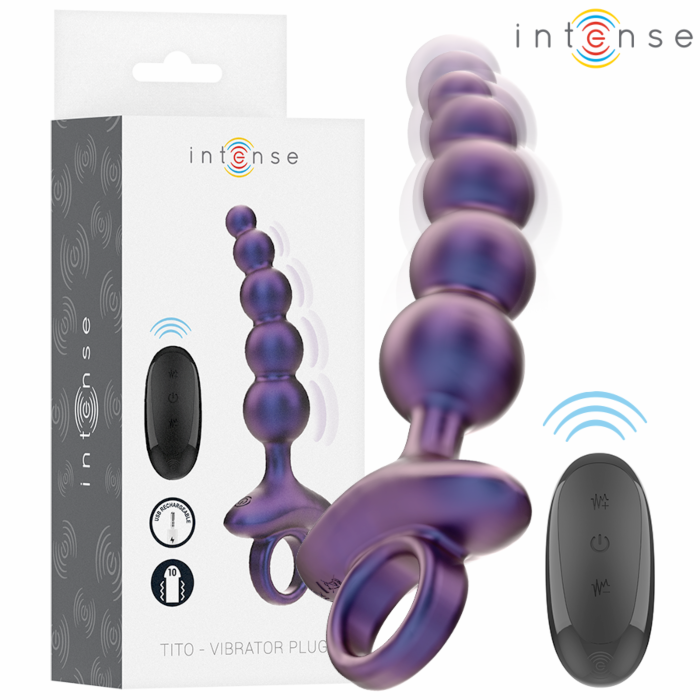 Vibrating Anal Plug INTENSE TITO with Remote Control Vibrating Anal Plug INTENSE TITO with Remote Control