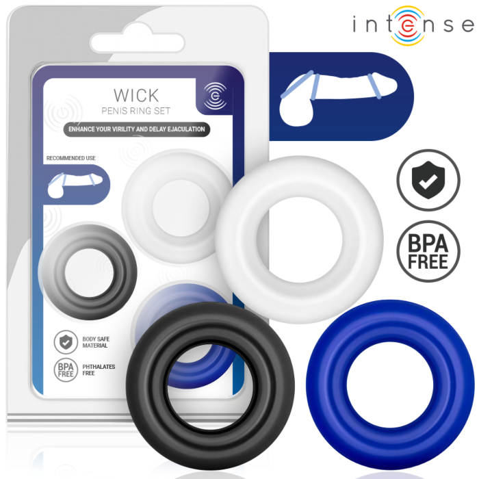 Ring INTENSE FOR HIM Set of 3 with Ergonomic Design
