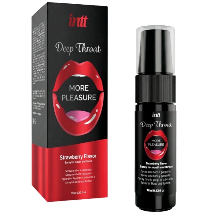 INTT Deep Throat Strawberry Oral Spray with Cooling Effect INTT Deep Throat Strawberry Oral Spray with Cooling Effect