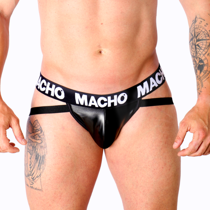 Black Leather Jockstrap MachoX25 Black Leather Jockstrap MachoX25