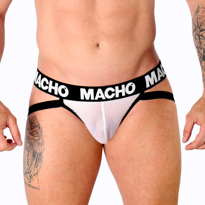 White XL Mesh Jockstrap