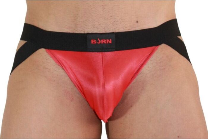 Jockstrap BURN 010 Red/Black XL - Bold & Sensual
