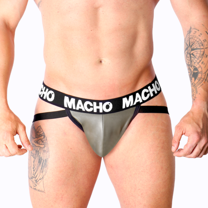 Leather Grey XL Jockstrap Leather Grey XL Jockstrap