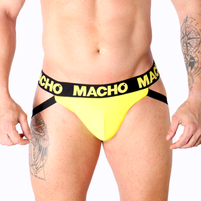 Jockstrap MACHO MX25A Yellow Lycra - Sensual Fit