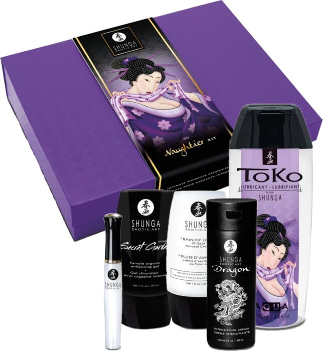 Shunga NAUGHTIER Kit – Sensitising Intimate Care Set