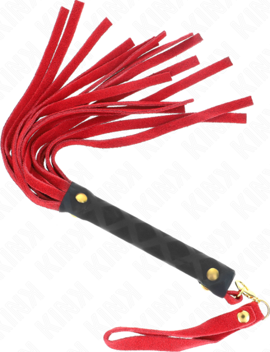 Mini Whip KINK Red Suede 30cm | Sensual Pleasure