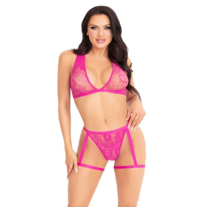 Lingerie Set Leg Avenue 86148 Floral Lace Design Lingerie Set Leg Avenue 86148 Floral Lace Design