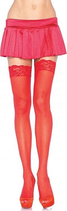 Red Lace-Up Stockings Red Lace-Up Stockings