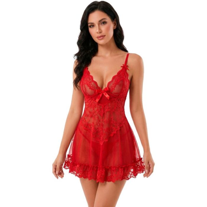 Babydoll Livco Corsetti Nuit Set T-Shirt with Red Panty Babydoll Livco Corsetti Nuit Set T-Shirt with Red Panty