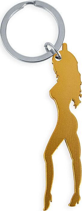 Keyring Diablo Picante Gold Silhouette Bottle Opener