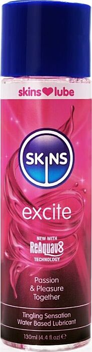 Water-based lubricant SKINS Excite 130 ml Water-based lubricant SKINS Excite 130 ml
