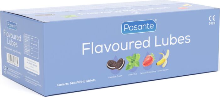 Flavoured Lubricants Pasante Box 144 Units Flavoured Lubricants Pasante Box 144 Units