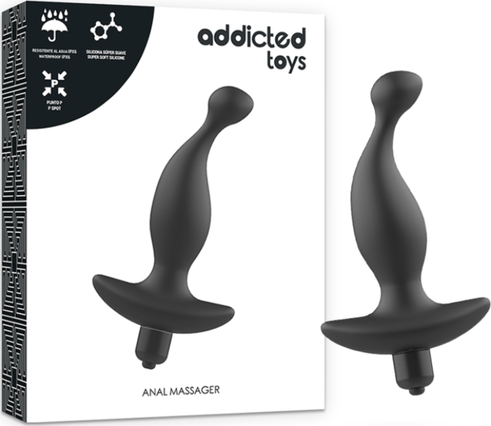 Vibrating Obsidian Anal Massager