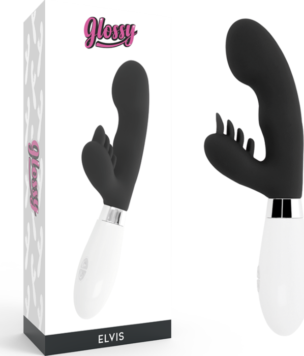 Rabbit Massager GLOSSY Elvis with Dual Motors