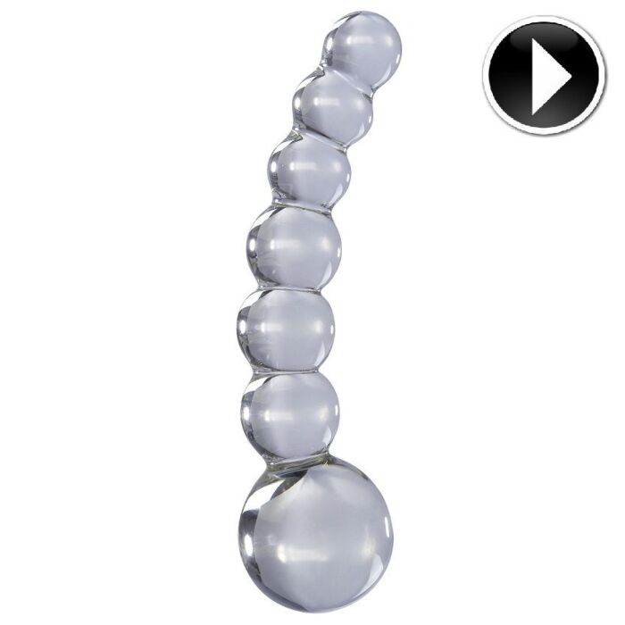Crystal Massager ICICLES N. 66 with Graduated Bead Shaft