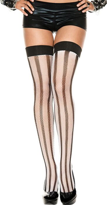 Fishnet Stockings Music Legs Vertical Stripe