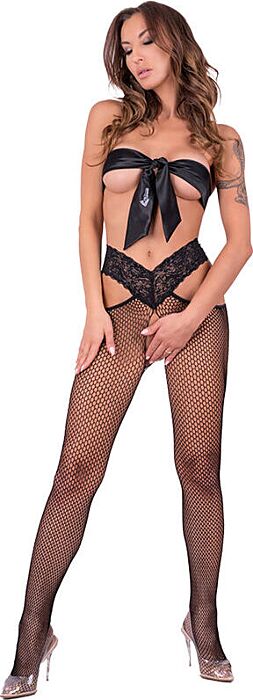Crotchless Fishnet Tights LivCo Corsetti GINA