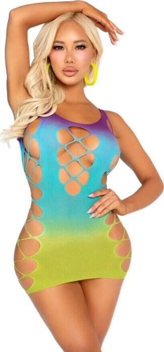 Mini Dress Leg Avenue Ombre Lace-Up Mini Dress Leg Avenue Ombre Lace-Up