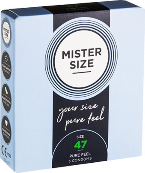 Mister size 47 (3 pack) - extra fino Mister size 47 (3 pack) - extra fino