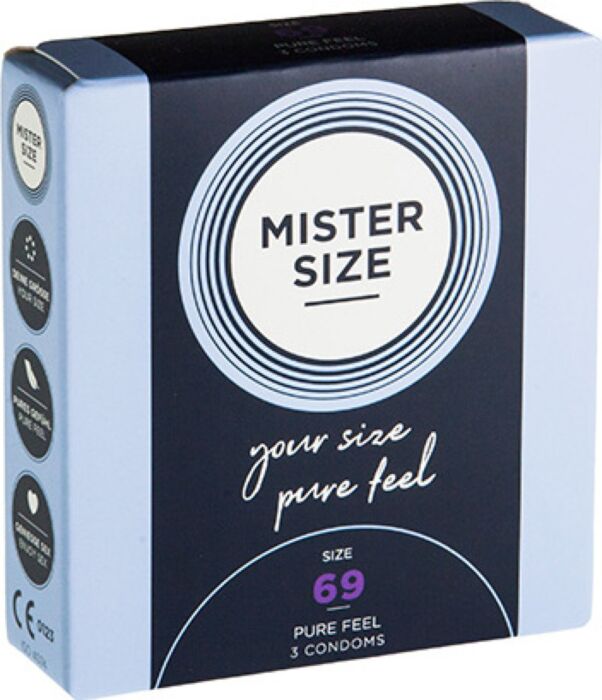 Mister size 69- preservativos extrafinos (3 pack) Mister size 69- preservativos extrafinos (3 pack)