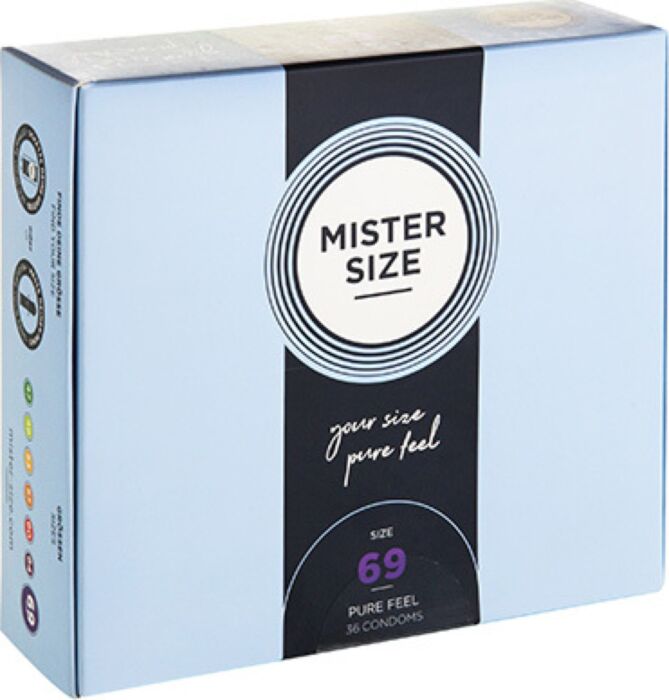 Mister size 69- preservativos extrafinos  (36 pack)