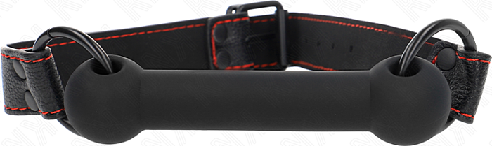 Gag KINK Bone Shape Adjustable Black